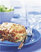 Beef, Arugula and Spinach Lasagna