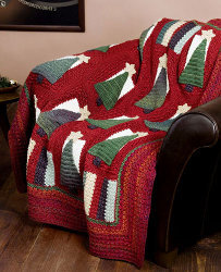 Classic Tree Holiday Afghan