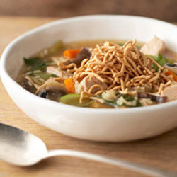 Asian Turkey and Rice Soup