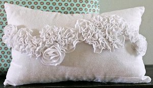 Snow Ruffle Pillow