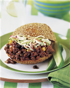 Chipotle Sloppy Joes with Crunchy Coleslaw