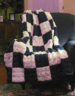 Country Check Crochet Quilt