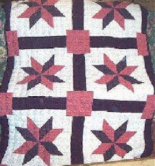 Purple Pinwheels Crochet Quilt