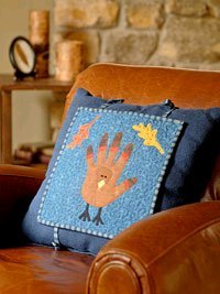 Reversible Halloween/Thanksgiving Pillow