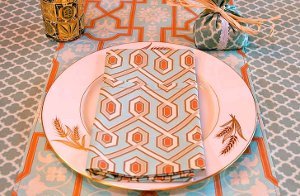 Thanksgiving Arts and Crafts Style Napkins