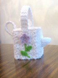Floral Watering Can Tissue Cover