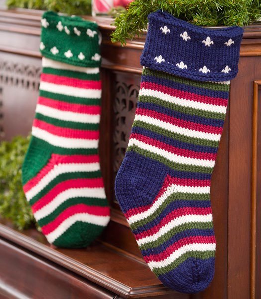 Striped Christmas Stockings | FaveCrafts.com