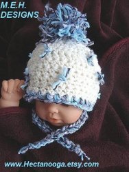 Baby Crochet Pom Pom Hat