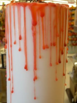 Bloody Pillar Candle and Bowl