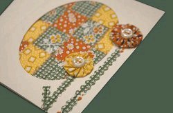 Vintage Sewn Notecard