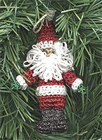 Santa Crochet Ornament