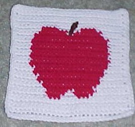 An Apple Afghan Square