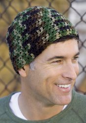 Camoflauge Crochet Cap