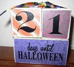 Count Down to Halloween with Colorful Blocks