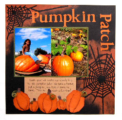 Pumpkin Patch Scrapbook Page