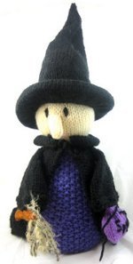 Knitted Halloween Witch