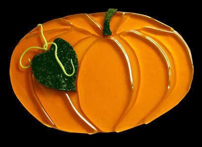 Harvest Glass Pumpkin