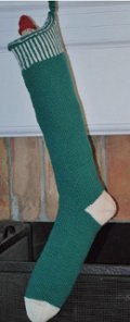 Striped Green Stocking