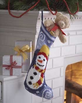 Christmas Snowman Stocking