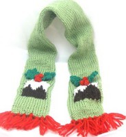 Plum Pudding Christmas Scarf