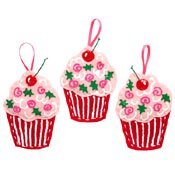 Sweet Cupcake Ornaments