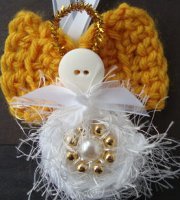 Crochet Button Angel