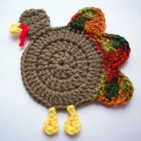 Gobble Coaster | AllFreeCrochet.com