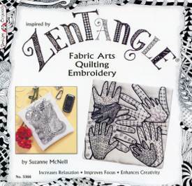 Inspired by Zentangle Fabric Arts Quilting Embroidery