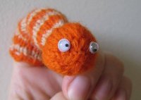 Smiley The Worm Finger Puppet