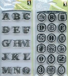 Sketchy Alphabet and Framed Alphabet Clear Stamp Sets