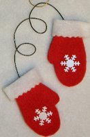 Felt Mittens Ornament