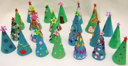 Paper Christmas Tree Advent Calendar