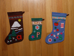 Sewn Felt Christmas Stockings