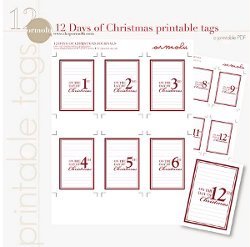 12 Days of Christmas Printable Tags | AllFreeChristmasCrafts.com
