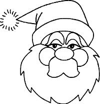 Santa Coloring Page | AllFreeChristmasCrafts.com