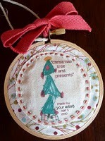 Mini Monet Christmas Ornament Tutorial