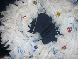 Plastic Bag Wreath