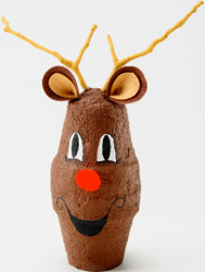 Reindeer With Brown Texture Paint