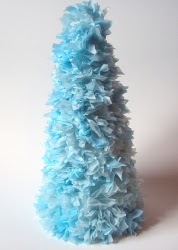 Tissue Paper Christmas Trees