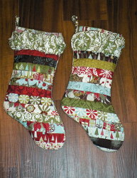 Quilted Ruffled Stockings