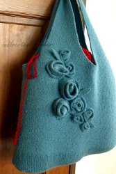 Sweater Into Felted Handmade Bag Tutorial