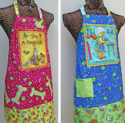 Whimsy Dog Fabric Apron