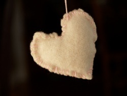 Cashmere and Herb Heart Ornament