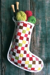 Strip Pieced Christmas Stocking