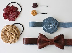 Faux Leather Hair Accessories