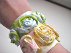 Fabric Rosette Cuff