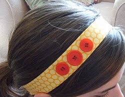 The Wonky Button Headband