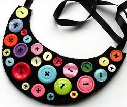 Button Bib Necklace