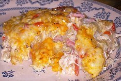 Cheesy Chicken Cordon Bleu Rice Casserole