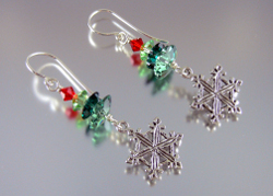 Snow in the Forest Earrings 